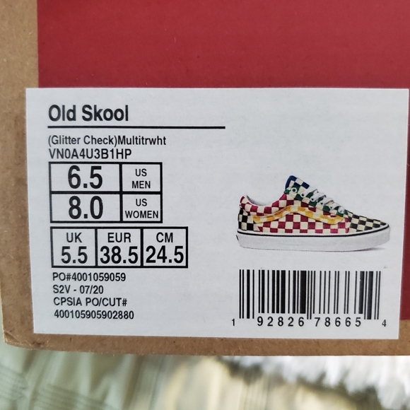 Vans Glitter Check Old Skool - Picture 3 of 13